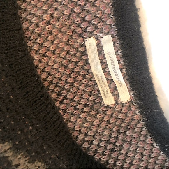 Anthropologie Black Floral Motif Sweater - Picture 7 of 7